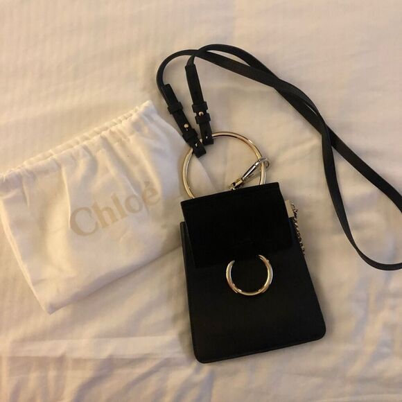 Chloe Black Faye small bracelet bag EUC with dust bag - Picture 8 of 9